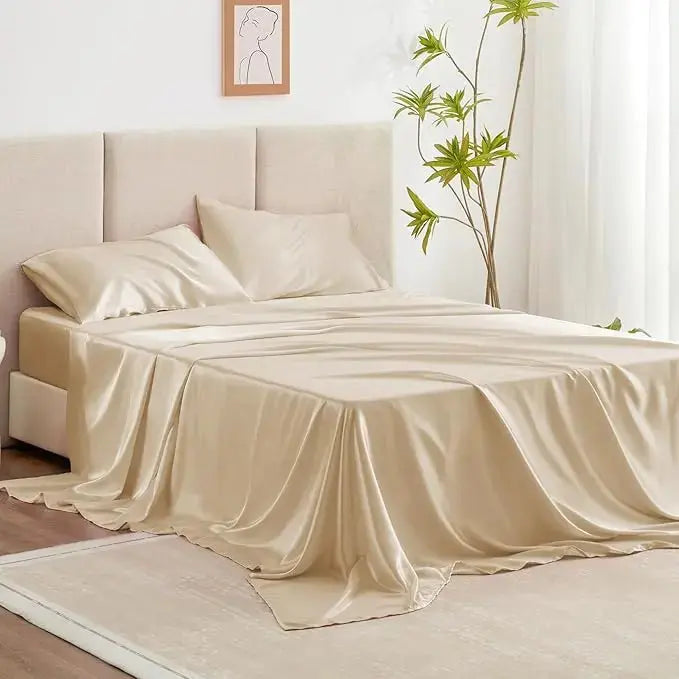 Kit complet de pat din mătase Mulberry Hoomy